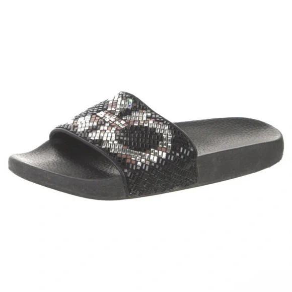 Salvatore Ferragamo Black Slide Sandal with embellishments - Picture 2 of 5